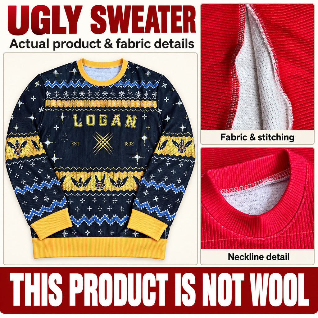 Funny Ugly Christmas Sweater, Weird Christmas Party Shirt, Holiday Sweatshirts, Novelty Xmas Outfit, Christmas Gift UXMAS01