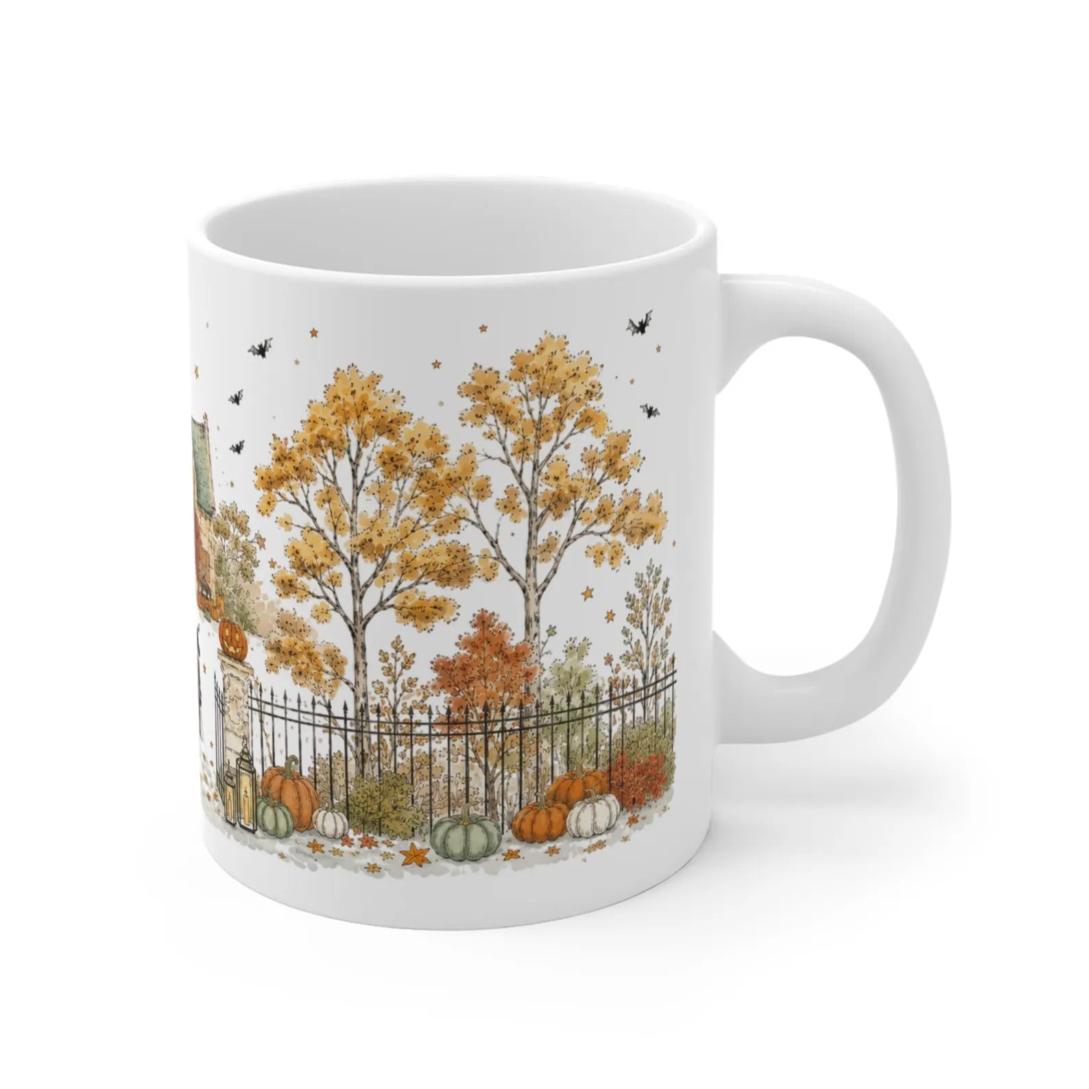 Halloween Mug Autumn Trick or Treat Mug Fall Cottage Mug Pumpkin Patch Mug Spooky Season Coffee Cup Cozy Autumn Decor Gift. MPETAL4