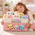 Personalized Viral Squishy Toy Storage Basket, Custom Dumpling Kids Organizer, Squishy Hunter Room Decor, Kawaii Gift BBPETAL19