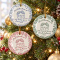Personalized New Home Ornament First Home Keepsake New House Christmas Ornament Housewarming Gift for Couples Custom Gift for New Homeowners CERAMIC10