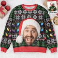 Personalized Face Light Up Ugly Christmas Sweater, Custom Photo Shirt, Unisex Kid Adult Sweater, Christmas Party Shirt, Holiday Sweatshirts, Xmas Outfit, Christmas Gift UXMAS11