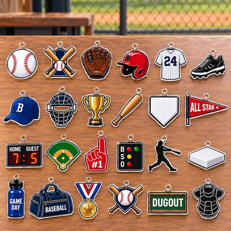Baseball Advent Calendar 2026, 24 Baseball Ornaments Christmas Countdown Calendar, Sports Gift for Baseball Players, Chritsmas Gift AXMAS13