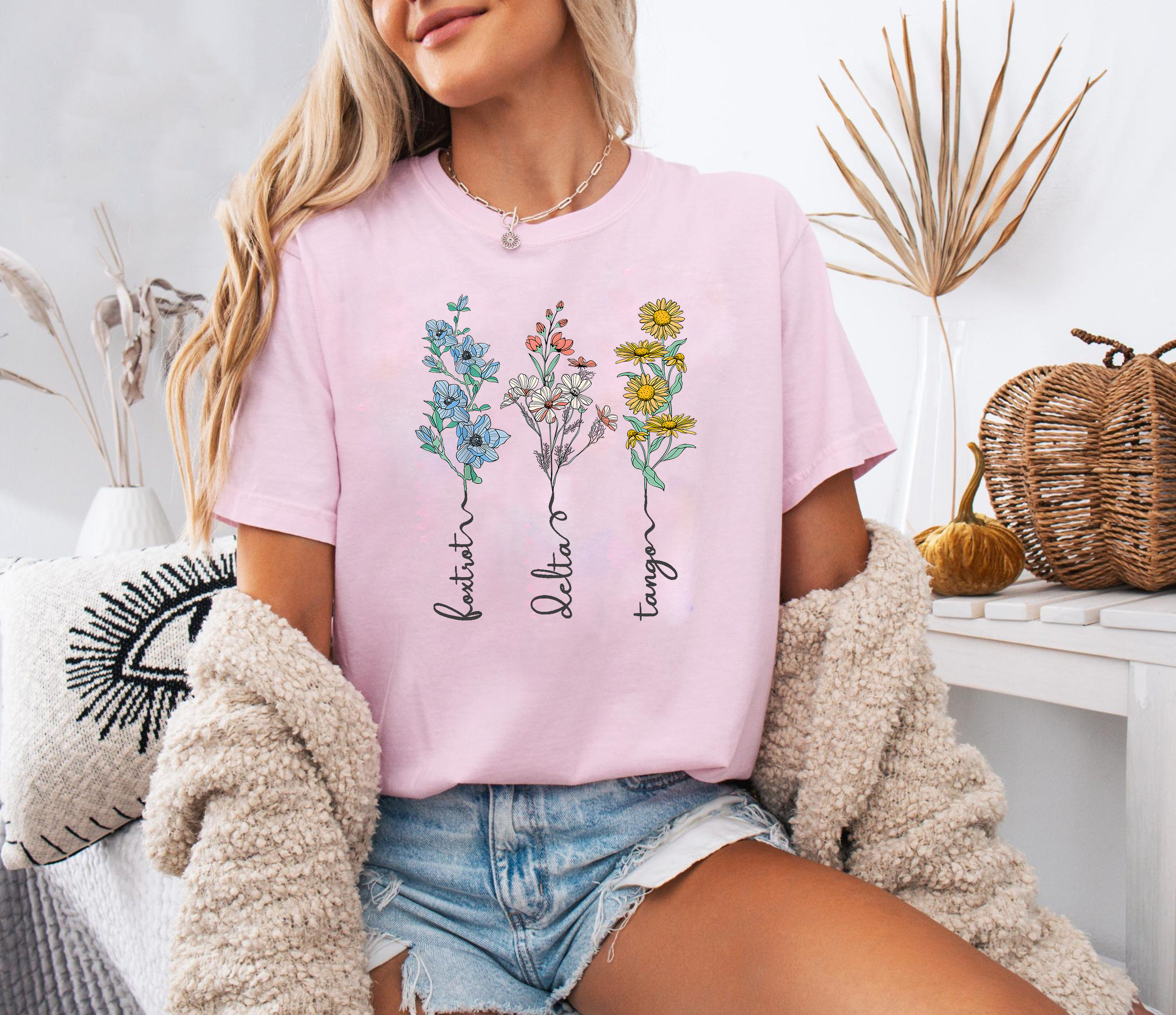 Orchid Flower Shirt, Pink Orchid T-Shirt, Elegant Floral Tee, Botanical Garden Shirt, Tropical Flower Shirt, Gift for Her