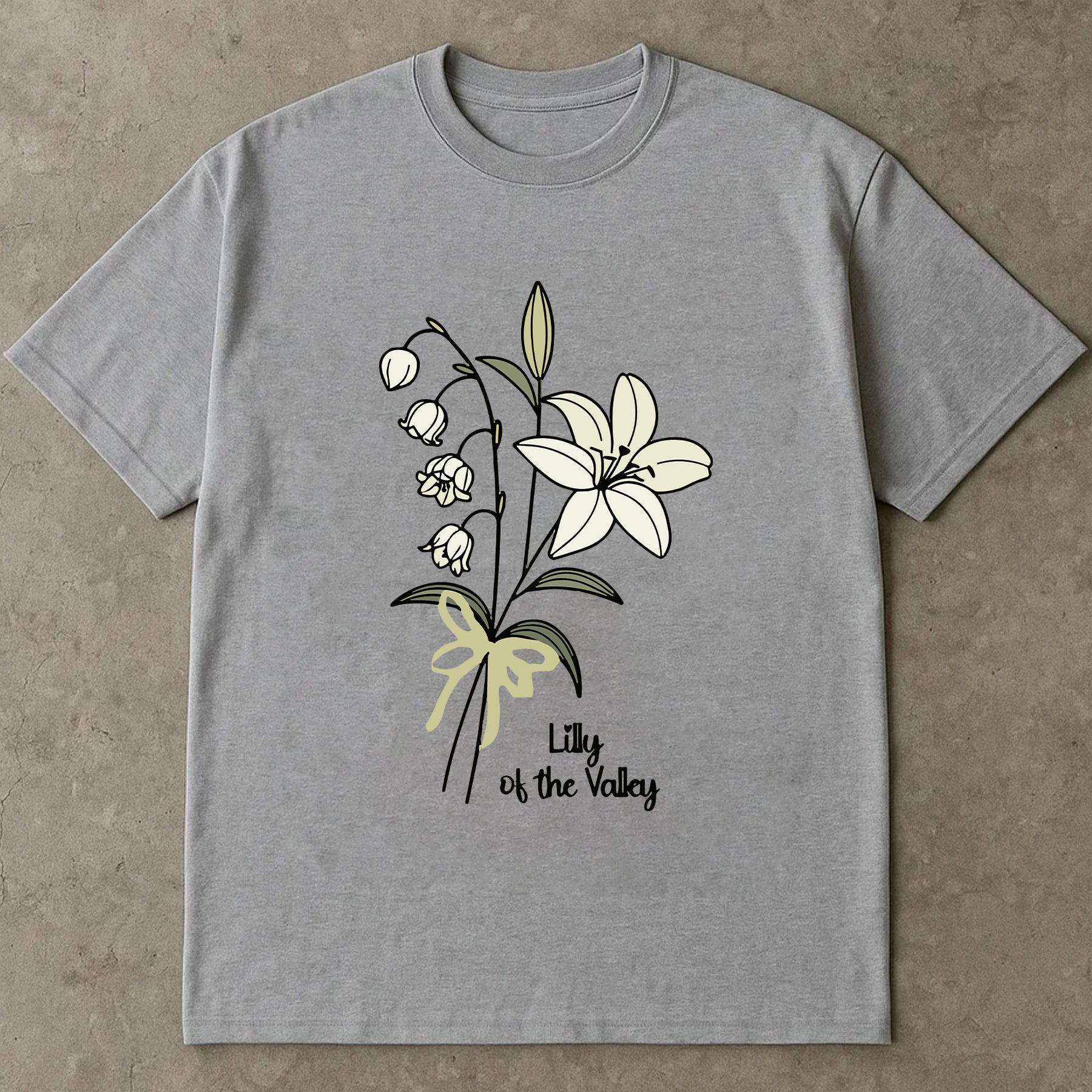 Lily of the Valley Shirt, Minimalist Floral Tee, Botanical Flower T-Shirt, Cottagecore Shirt, Aesthetic Plant Shirt