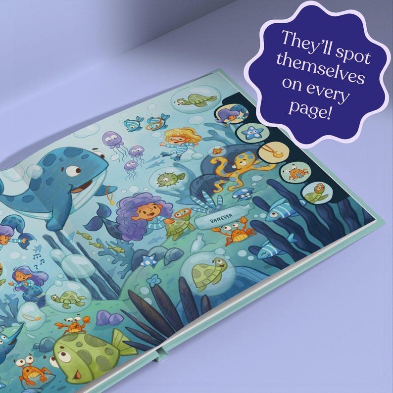 Personalized Search & Find Book, Explore The World Around Book For Kid, Kids Christmas Gift, Custom Kid Book Gift PBOOK15