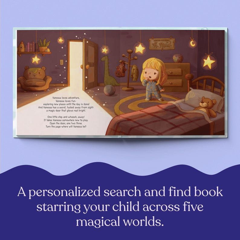 Personalized Search & Find Book, Explore The World Around Book For Kid, Kids Christmas Gift, Custom Kid Book Gift PBOOK15
