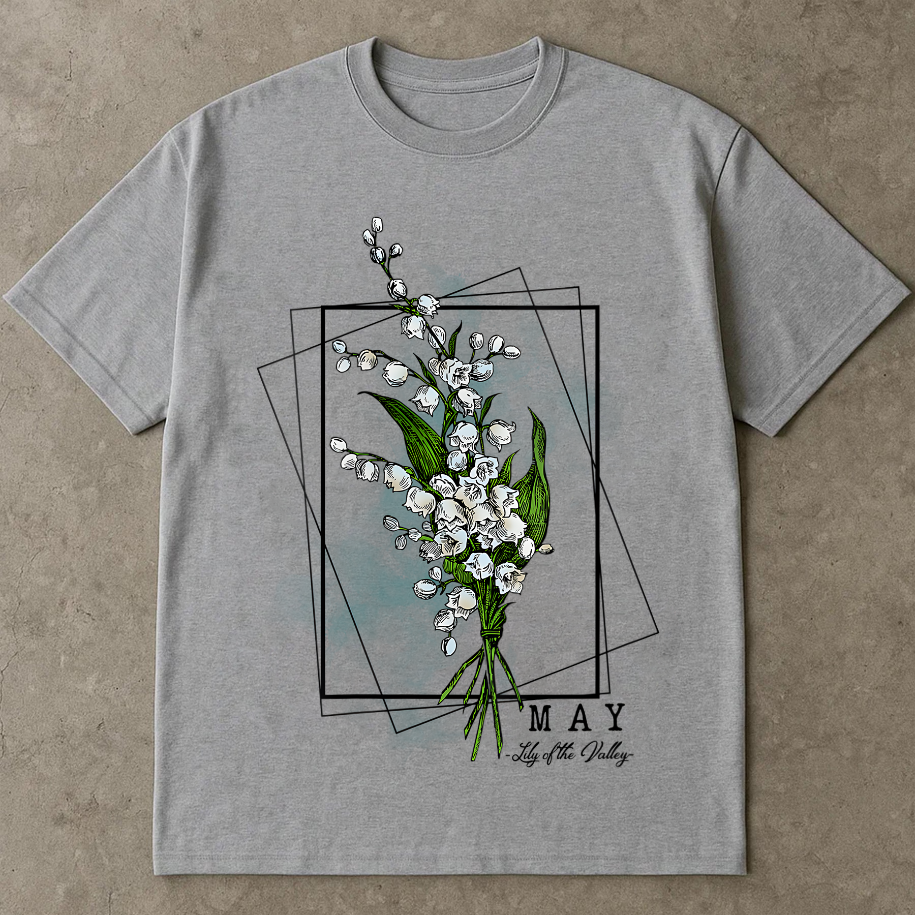 May Birth Flower Shirt, Lily of the Valley Tee, Birth Month Floral Shirt, Birthday Gift for Her, Vintage Flower Shirt