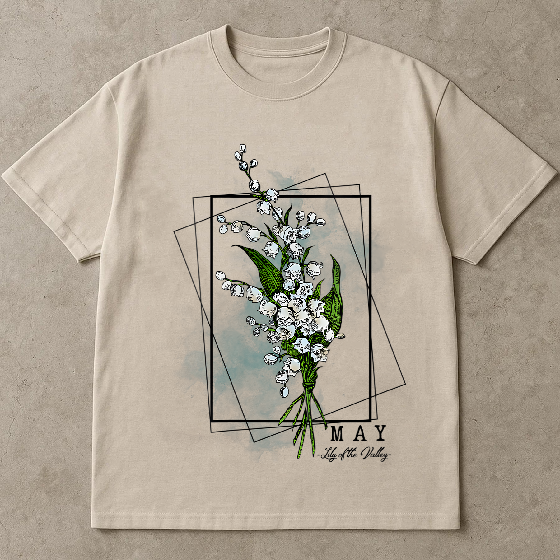 May Birth Flower Shirt, Lily of the Valley Tee, Birth Month Floral Shirt, Birthday Gift for Her, Vintage Flower Shirt