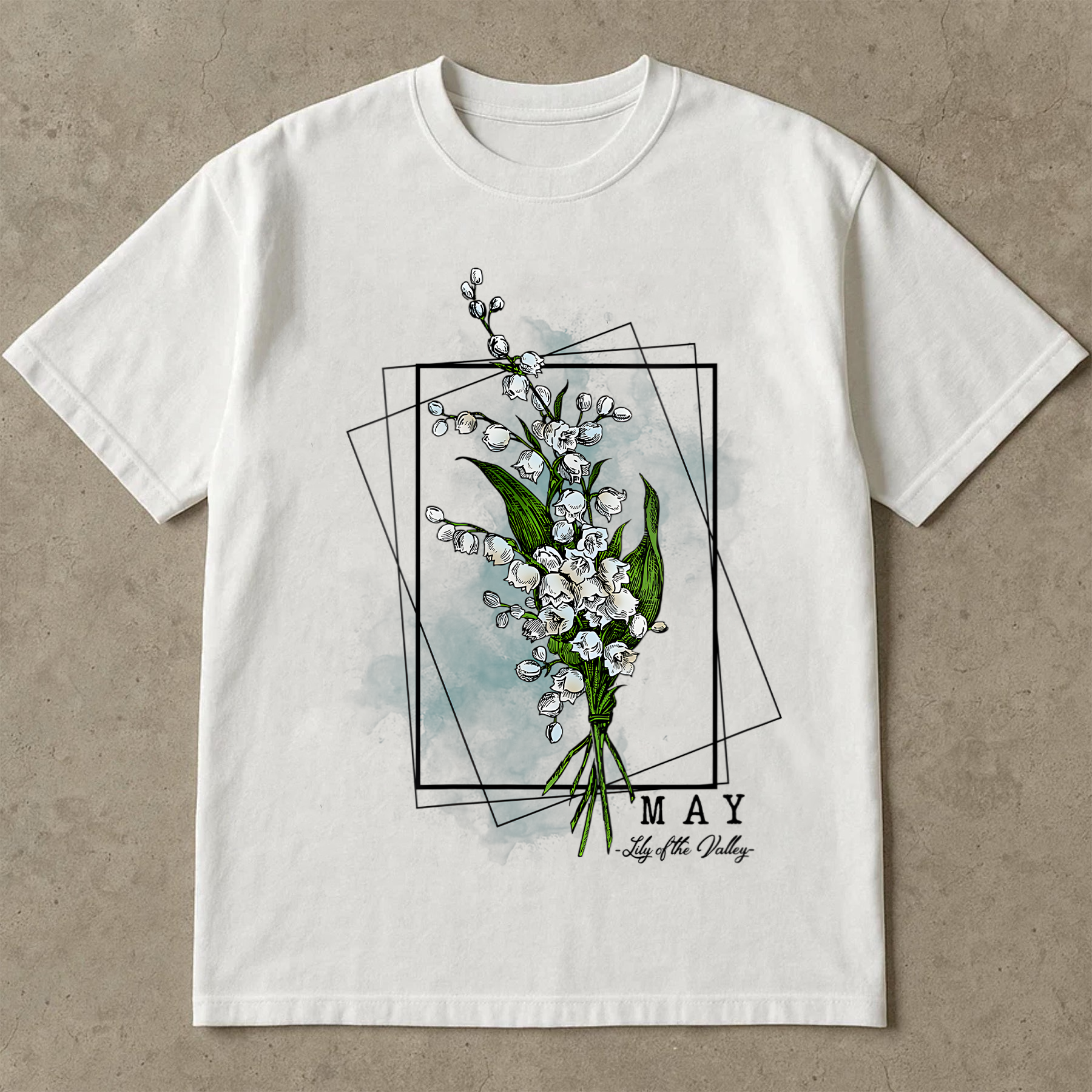 May Birth Flower Shirt, Lily of the Valley Tee, Birth Month Floral Shirt, Birthday Gift for Her, Vintage Flower Shirt