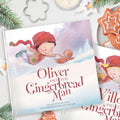 Personalized Gingerbread Man Trip Gift, Personalized Christmas Story Book, Gingerbread Adventure Keepsake PBOOK16