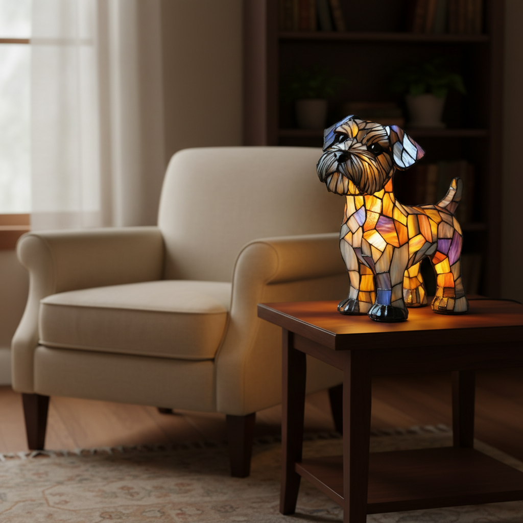 Colorful Acrylic Sitting Sheltie LED Night Light, Decorative Plastic Dog Table Lamp, Soft Warm Glow Night Lamp, Unique Gift for Sheltie Lovers