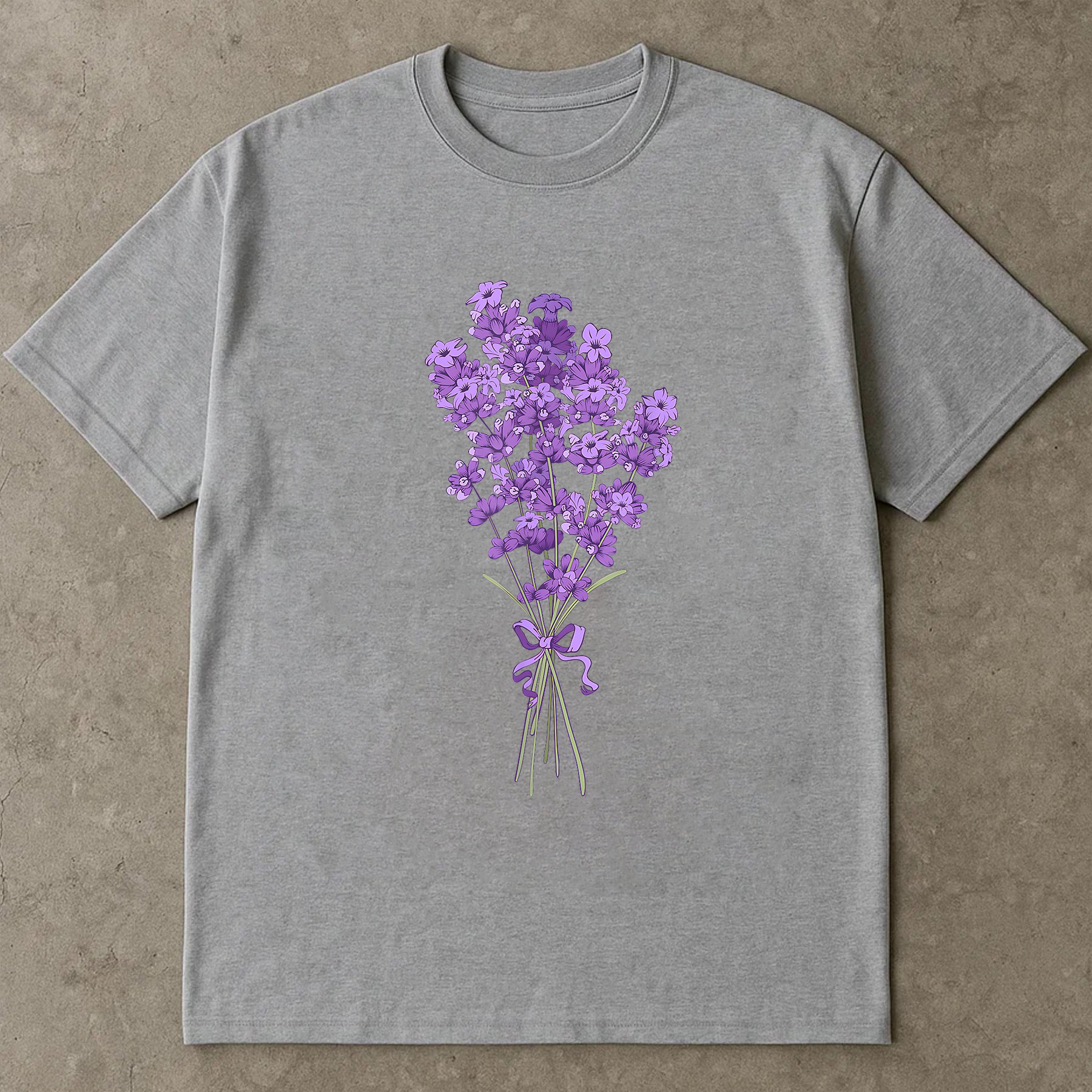 Lavender Flower Shirt, Purple Botanical Tee, Cottagecore Lavender T-Shirt, Aromatherapy Gift Shirt, Calm Nature Tee