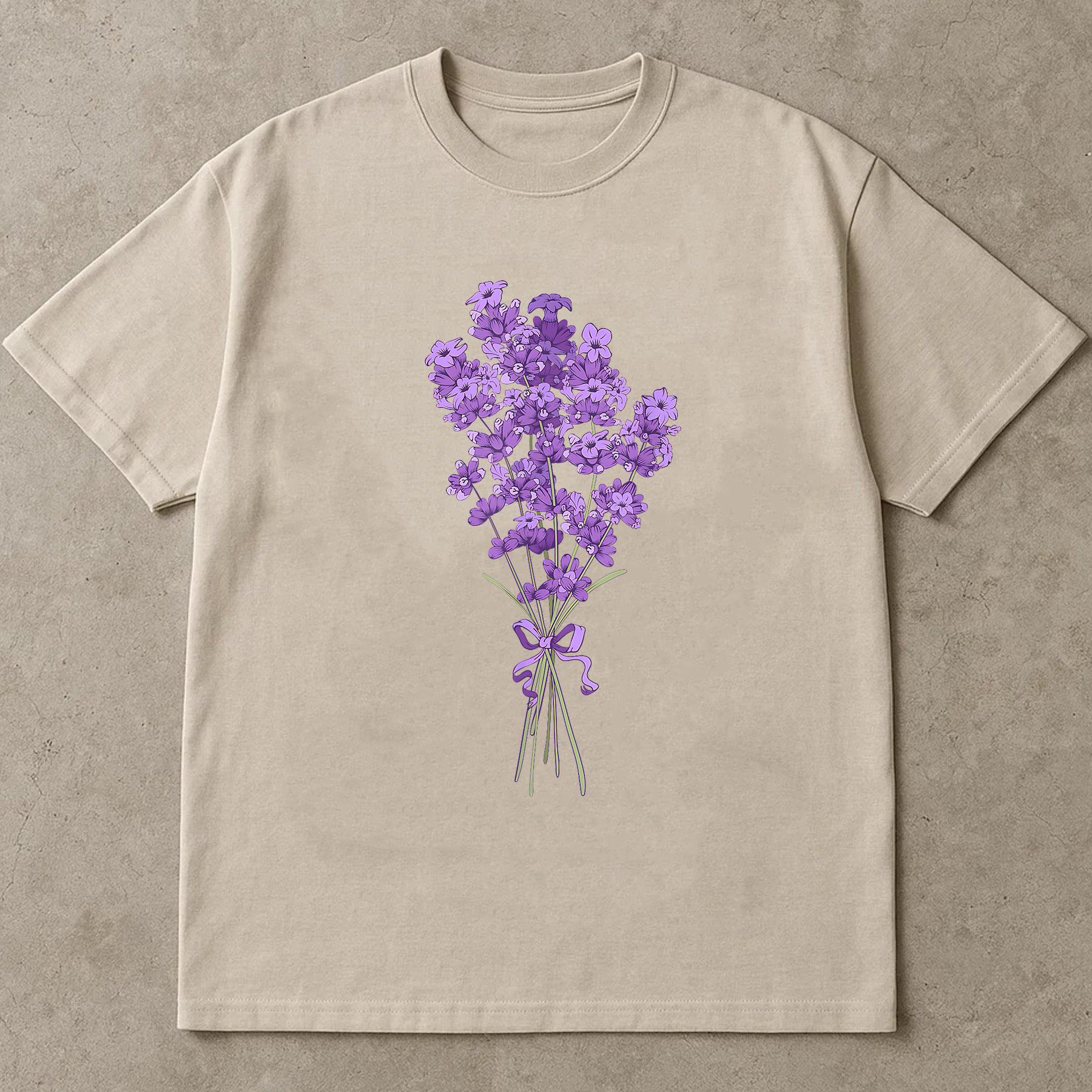 Lavender Flower Shirt, Purple Botanical Tee, Cottagecore Lavender T-Shirt, Aromatherapy Gift Shirt, Calm Nature Tee