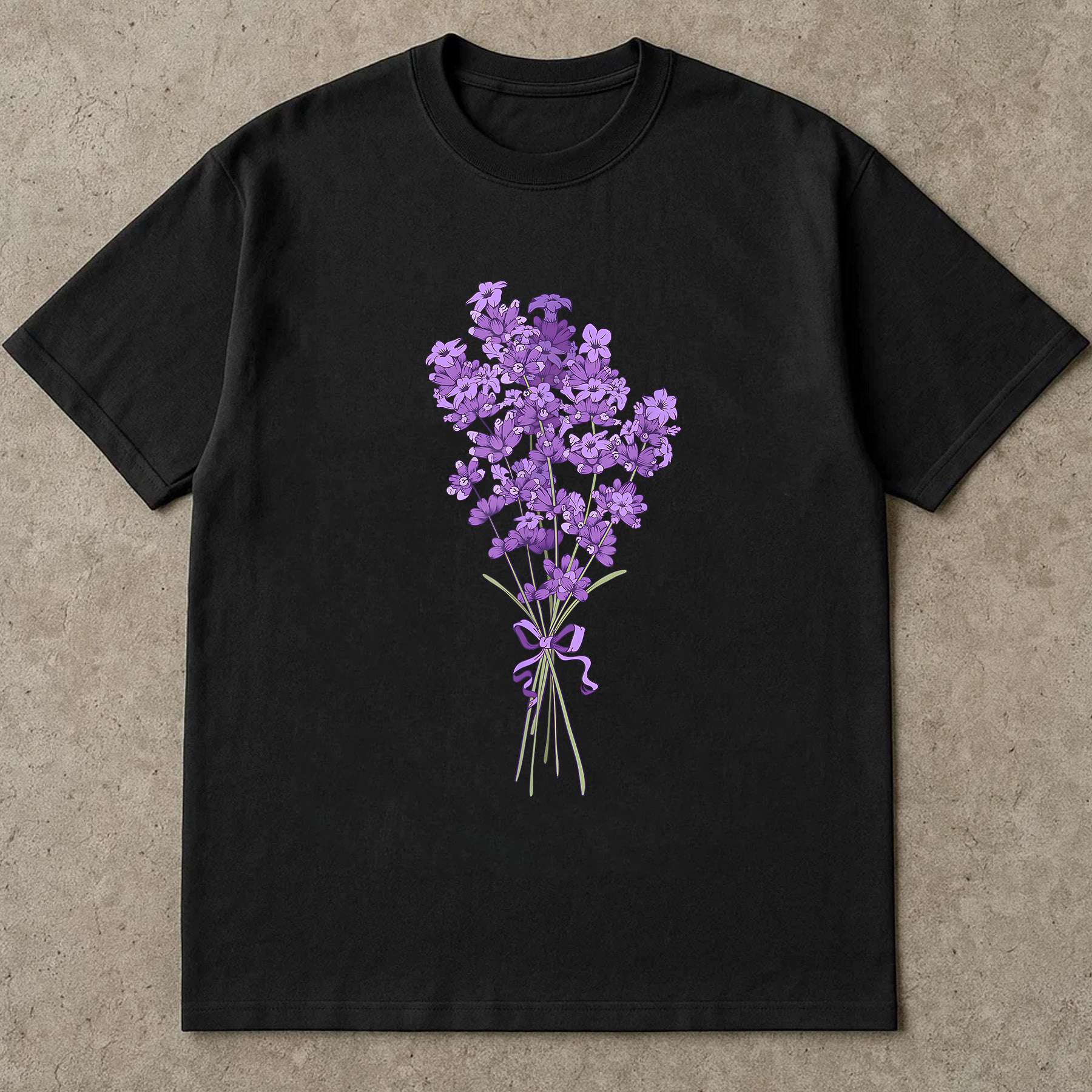 Lavender Flower Shirt, Purple Botanical Tee, Cottagecore Lavender T-Shirt, Aromatherapy Gift Shirt, Calm Nature Tee