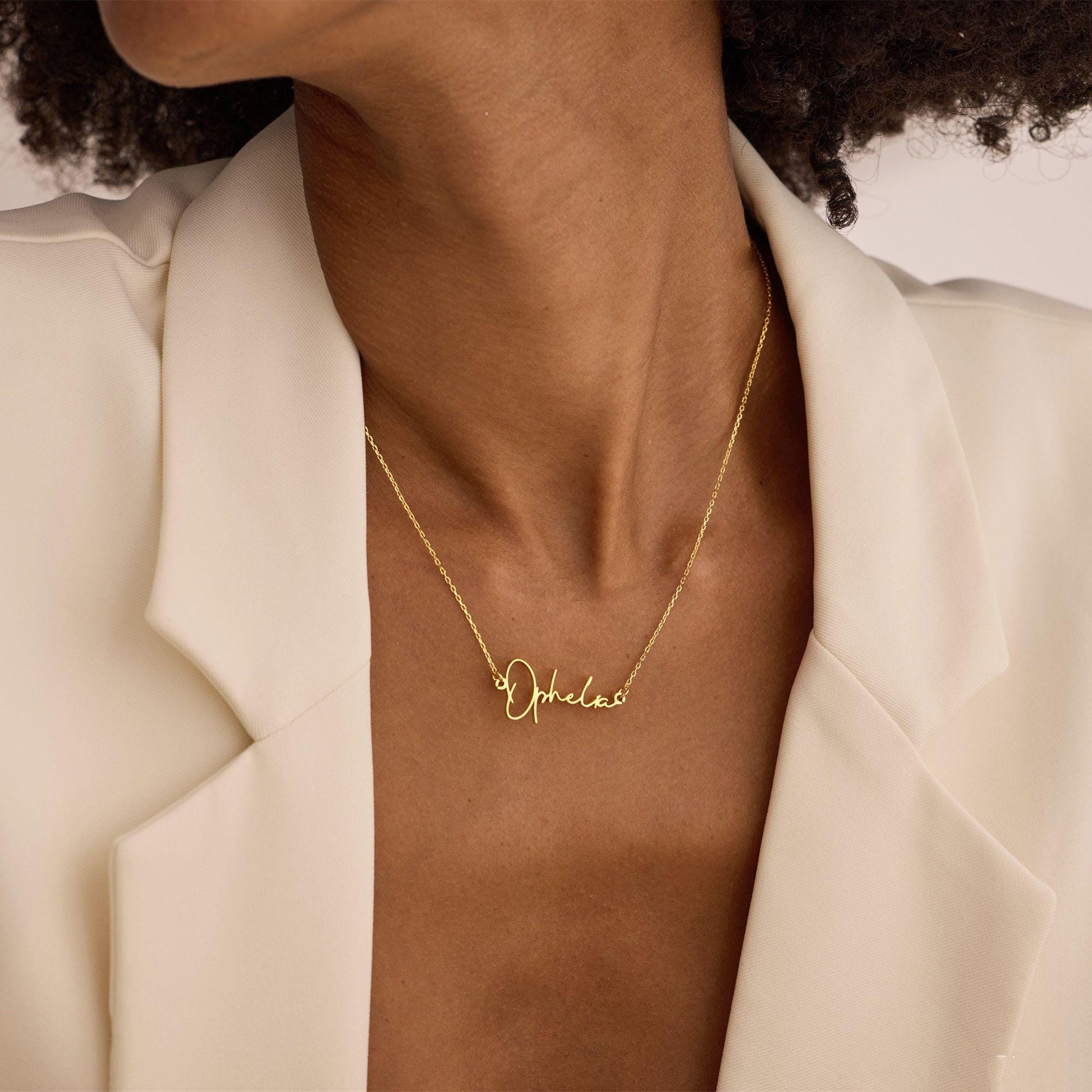 Custom Name Necklace, Gold Plated Name Necklace, Personalized Name Necklace, Birthday Gift for Her, Mother's Day Gift, Gift for Mom
