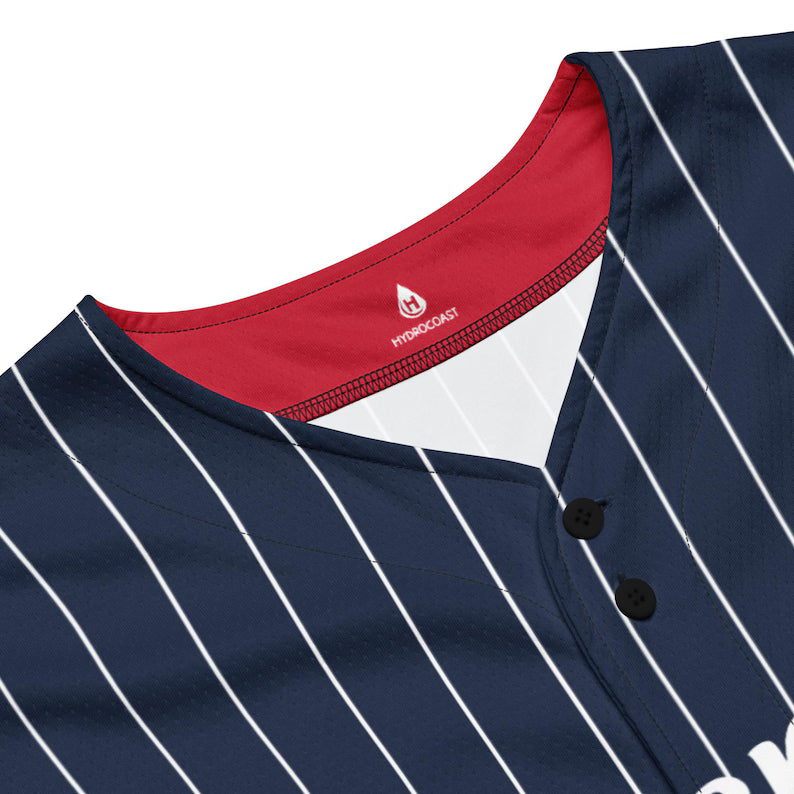 Personalized USA 250th Baseball Jersey, Red White and Blue, Custom Patriotic Shirt, Independence Day Apparel, 4th of July Custom Patriotic Baseball Jersey, 250th USA Name Number Shirt. BJPETAL04