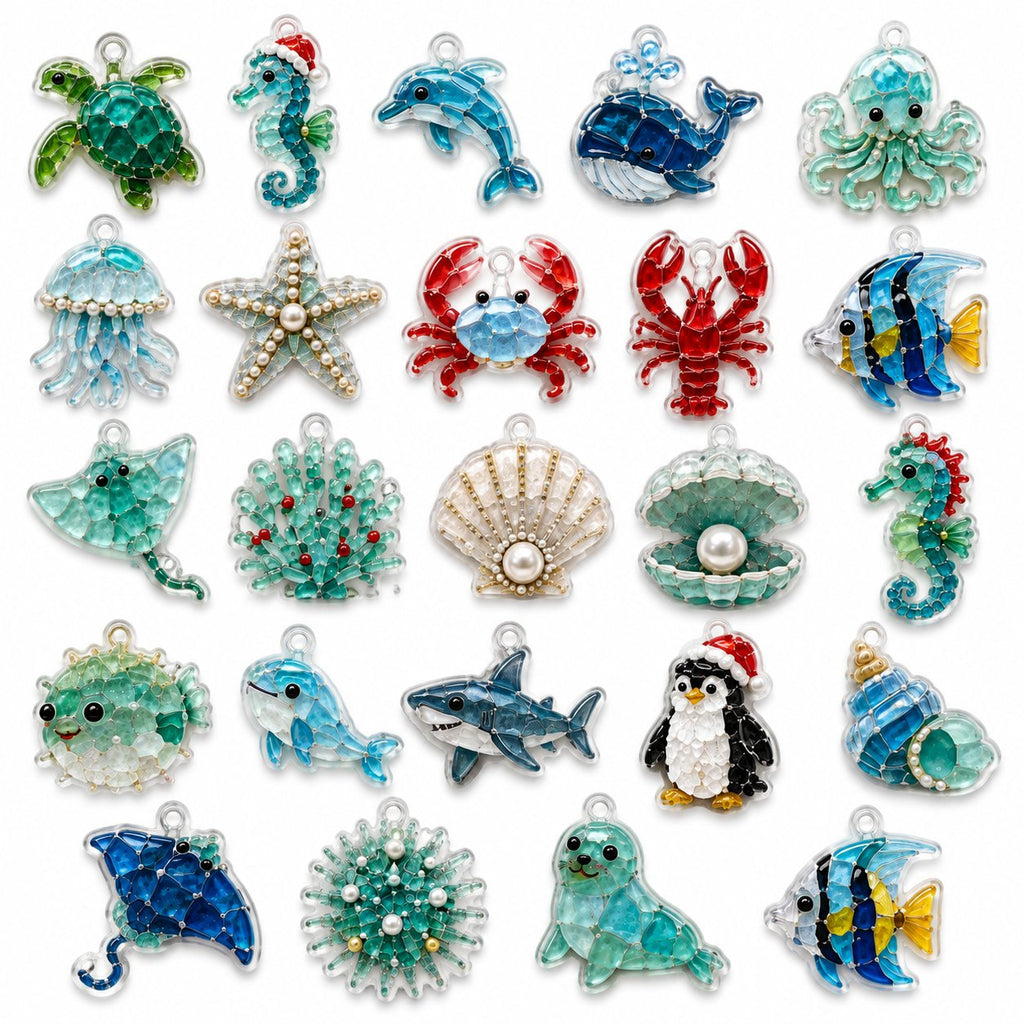 Ocean Animal Advent Calendar 2026, Sea Creature Christmas Countdown Calendar, Ocean Lover Gift, Marine Life Gift AXMAS18