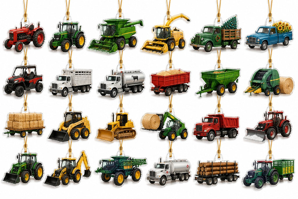 Farm Vehicle Advent Calendar 2026, Tractor Christmas Countdown Calendar, Farmer Gift, Farm Lover Gift, Kids Christmas Gift AXMAS19