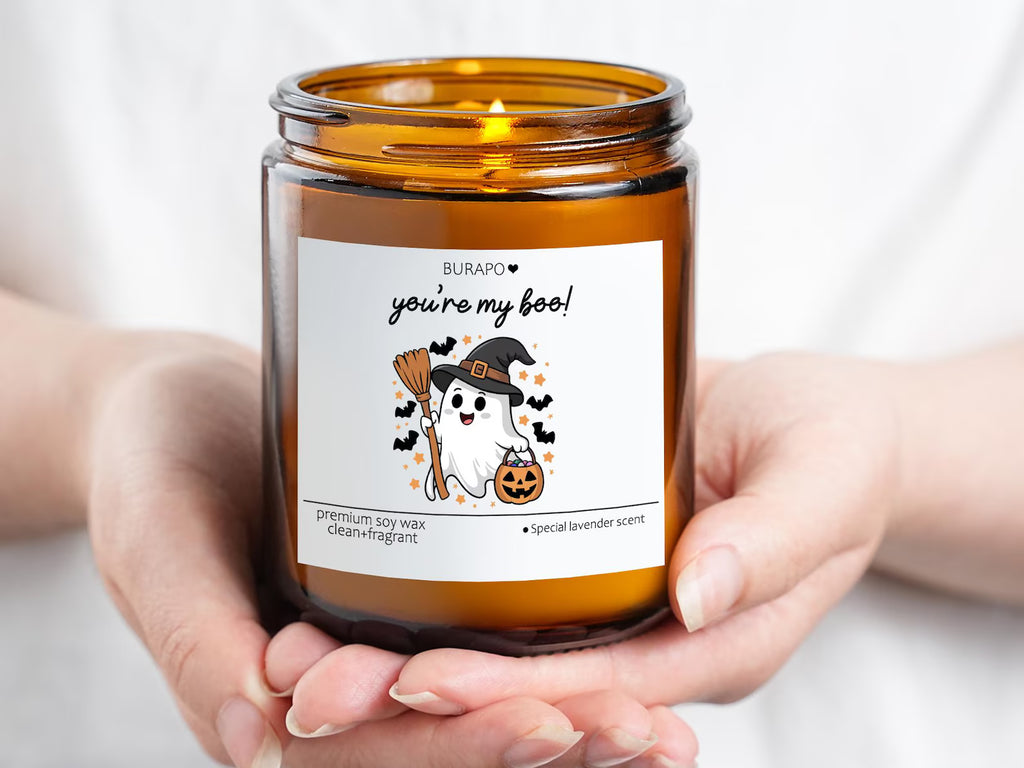 You're My Boo Cute Halloween Candles,Halloween Candle,Halloween Gift for Girlfriend,Halloween Decor,Fall Scented Candle,. SCPETAL6