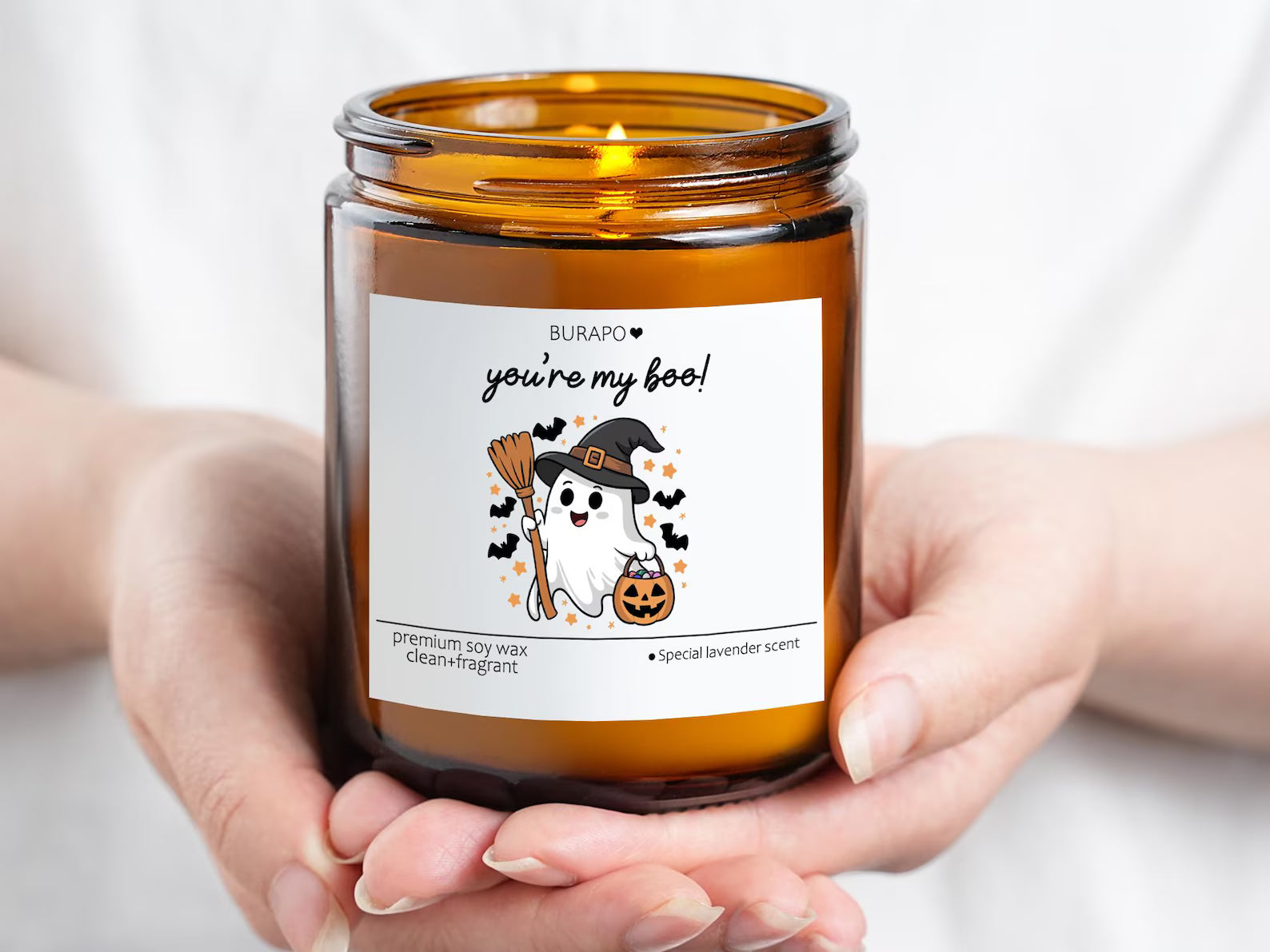 You're My Boo Cute Halloween Candles,Halloween Candle,Halloween Gift for Girlfriend,Halloween Decor,Fall Scented Candle,. SCPETAL6