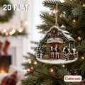 Personalized Dairy Farm Christmas Ornament, Custom Cow Barn Family Name Keepsake, Rustic Farmhouse Holiday Tree Decoration 2026	COPETAL42