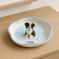 Handmade Pet Portrait Keepsake, Dog Mom Gift, Jewelry Holder. CPPETAL10