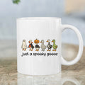 Funny Halloween Goose Mug – Just A Spooky Goose Coffee Mug, Cute Spooky Season Ceramic Cup, Halloween Duck Goose Gift, Fall Coffee Cup. MPETAL6
