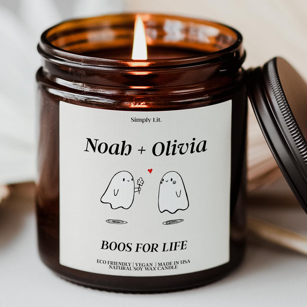 Boos for Life You're My Boo Basket Stuffers Halloween Gift Best Friend Gifts Fall Candle Personalized Candles Home Decor for Her. SCPETAL3