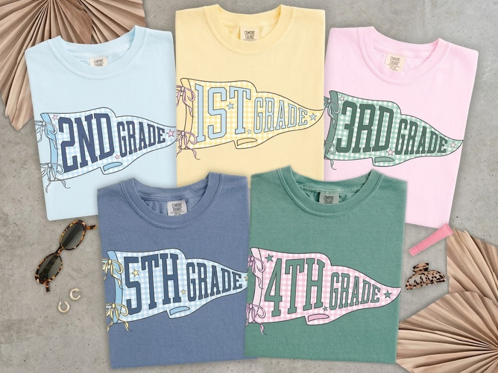 Teacher Team Shirts, Comfort Colors Back to School Shirt, Grade Level Team Tees, Teacher Gift, First Second Third Fourth Fifth Grade. First Day of School Teacher Student Boys Girls Kids. SPETAL9