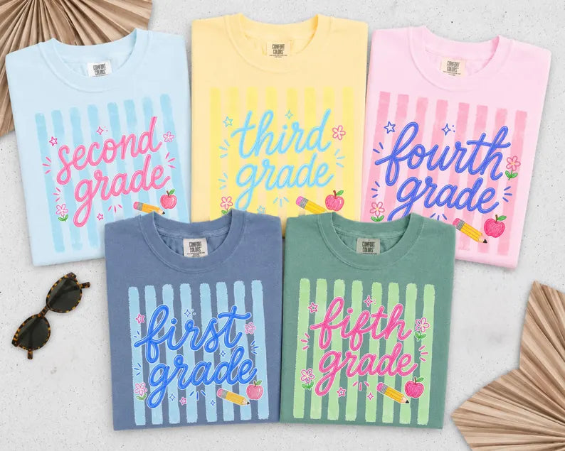 School staff shirt, Teacher Team Shirts, Back to School Shirt, Grade Level Team Tees, Teacher Gift, First Second Third Fourth Fifth Grade. SPETAL11