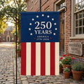 America 250th Anniversary Garden Flag, Patriotic Independence Day Flag, 1776-2026 Outdoor Yard Decor, USA Flag. GFPETAL03