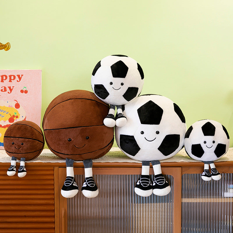 Fun Football Doll Long-Legged Basketball Man Plush Doll Creative Children's Birthday Gift Doll Machine Cross-Border Wedding. CPFPETAL14
