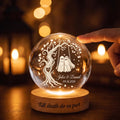 Custom Spooky Ghost Couple Crystal Ball Night Light, Tree of Love LED Night Light, Halloween Wedding Gift for Couple, Halloween Home Decor. LEDPETAL2