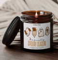 Spooky season candle, Fall Candle, Amber Pumpkin Candles, Halloween Candle, Pumpkin Lover, Gift For Mom, Scented Candle, Halloween Decor. SCPETAL2