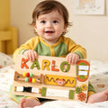 Personalized Baby Name Puzzle, Custom Kids Early Learning Busy Board, 1st Christmas Gift, 1st Birthday Gift, Unique Baby Gift, Baby Keepsake. NPPETAL21