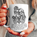 Funny Halloween Skeleton Best Friend Mug – I Hope We're Friends Until We Die Coffee Mug, Ghost Friends Mug, Spooky Season Ceramic Cup, Gothic Halloween Gift for Bestie. MPETAL2