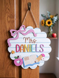 Personalized 3D Teacher Door Sign, Back to School Classroom Decor, Teacher Appreciation Gifts. DHPETAL12
