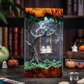 Ghost Couple Resin Lamp, Lovers on a Swing Night Light, Halloween Romance Decor, Unique Gift for Spooky Season Lovers. RLPETAL06