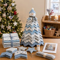 DIY Quilted Christmas Tree Kit Snowman Fabric Christmas Tree Sewing Kit Handmade Holiday Decor Quilting Craft Kit Christmas Gift QCTPETAL12