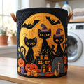 Spooky Whiskers Laundry Basket, Fall Halloween Home Decor, Laundry Room Organizer, Halloween Gift, Housewarming Gift, Mother's Day Gift. HLWLBPETAL14