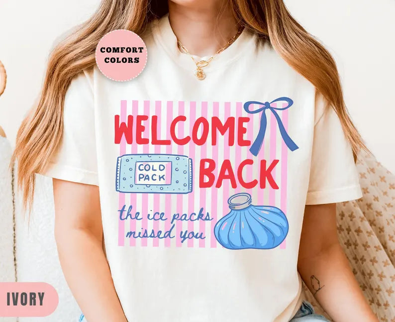 Striped Welcome back to school nurse tshirt, Comfort Colors School Nurse Shirt, school nurse gift, back to school gifts, funny nurse tee. SPETAL10
