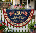 250th Anniversary America Bunting Flag, Patriotic Porch Decor, Semicircle Bunting Flag, Fourth of July Outdoor Decor, USA 1776 2026. BPETAL04