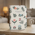 Floral Trust Bible Cover Case, Proverbs 3:5 Christian Gift, Personalized Bible Bag with Zipper. BCPETAL9
