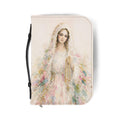 Mary Portrait Bible Cover | Illustrated Mary Art, Religious Scripture Protector. BCPETAL17