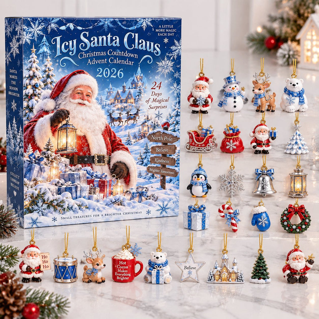 Santa Claus Advent Calendar 2026, Christmas Countdown Calendar, Kids Christmas Gift, Family Holiday Tradition Gift AXMAS21