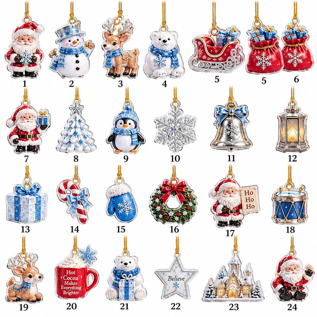 Santa Claus Advent Calendar 2026, Christmas Countdown Calendar, Kids Christmas Gift, Family Holiday Tradition Gift AXMAS21
