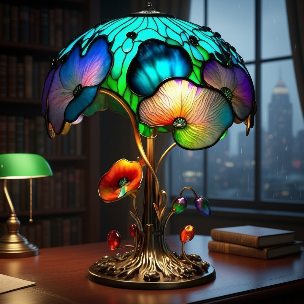 Artistic Mushroom LED Night Light, Acrylic Plastic Decor Lamp, Cottagecore Style Night Light, Cozy Home Decor Accent Gift