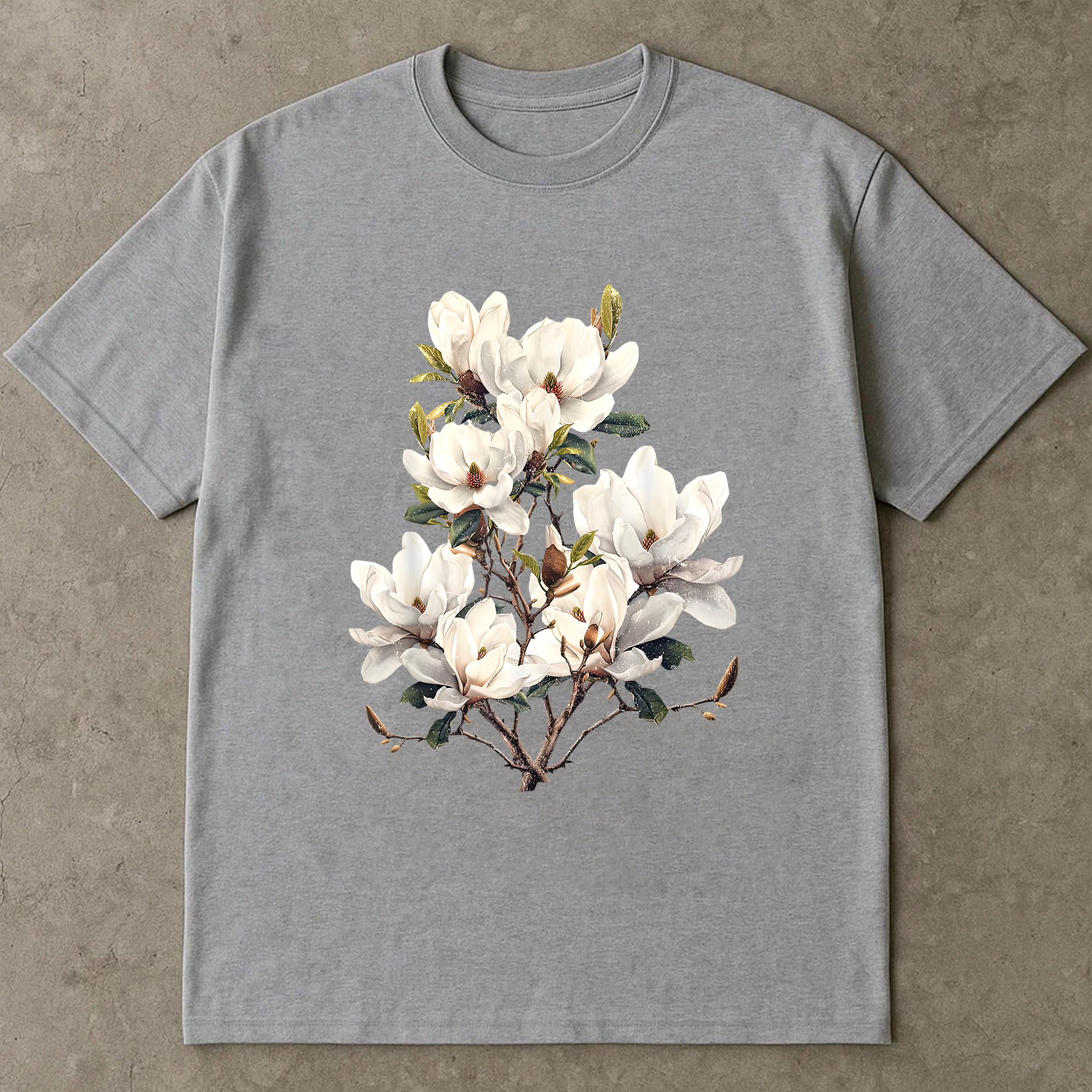 Vintage Magnolia Shirt, Botanical Flower Tee, Southern Magnolia Graphic T-Shirt, Nature Lover Top, Aesthetic Floral Shirt