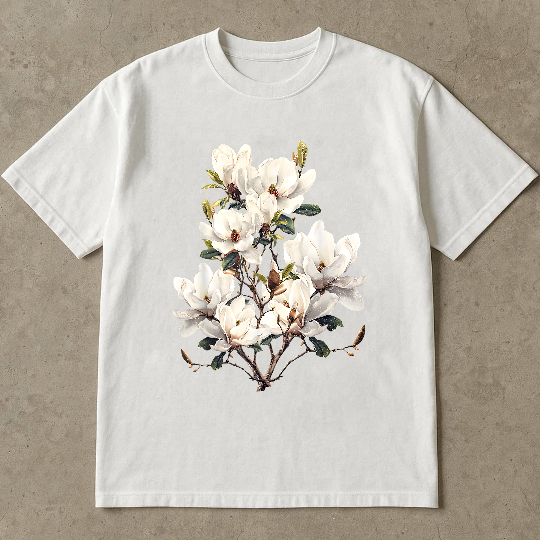 Vintage Magnolia Shirt, Botanical Flower Tee, Southern Magnolia Graphic T-Shirt, Nature Lover Top, Aesthetic Floral Shirt