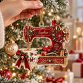Personalized Sewing Machine Ornament, Custom Name Quilter Gift, Acrylic Christmas Keepsake ACRYLICOR23